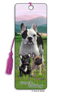 Artgame 3D Bookmark - French Bulldog