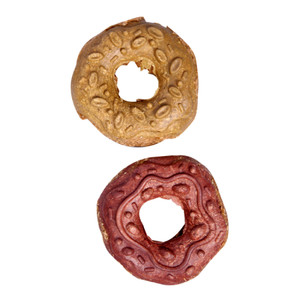 Pet One Small Animal Treat Donuts Large - 2pcs Yellow/Red
