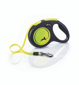 Front of Flexi Neon 5M Tape Retractable Lead