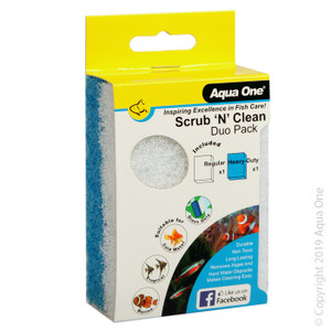 Aqua One Scrub N Clean Algae Pad- Duo Pack