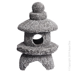Aqua One Ornament - Stone Lantern 9x9x14cm Aqua One Ornament - Stone Lantern 9x9x14cm
