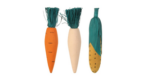 Trixie Nibbling Wooden Veges 10cm - 3pk Trixie Nibbling Wooden Veges 10cm - 3pk