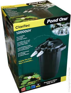 Pond One Claritec 10000 Pressurised Filter with 13w UV Pond One Claritec 10000 Pressurised Filter with 13w UV