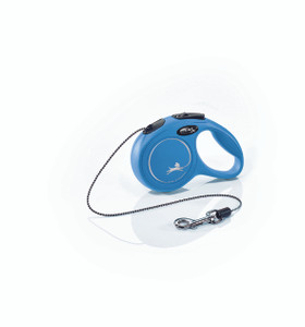 Flexi New Classic Cord 3m Blue Retractable Leash - XS Flexi New Classic Cord 3m Blue Retractable Leash - XS