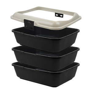Litter Pan 4 Pce With Sieve Litter Pan 4 Pce With Sieve