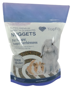 Topflite Super Premium Rabbit & Guinea Pig Nuggets 1kg Topflite Super Premium Rabbit & Guinea Pig Nuggets 1kg