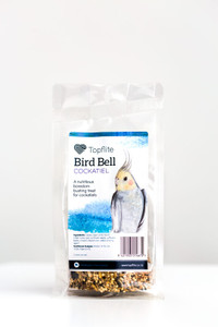 Front of Topflite Cockatiel Seed Bell Packet