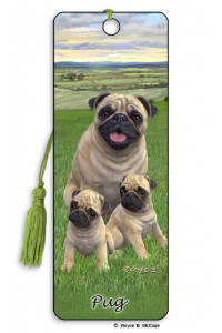 Front of Artgame 3D Bookmark - Pug