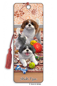 Front of Artgame 3D Bookmark - Shih Tzu