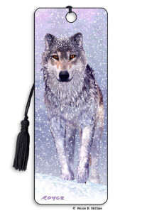 Snow Wolf Book Mark