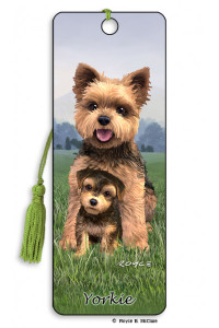 Front of Artgame 3D Bookmark - Yorkie