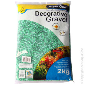 Aqua One Gravel - Mixed Aqua + Green 2kg (2mm) Aqua One Gravel - Mixed Aqua + Green 2kg (2mm)