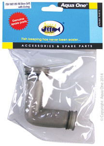 Aqua One 850; 980; 120;150;180 Aquarium Elbow(Soft) With O-Ring & 2 Short Pipes