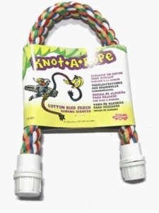 Living World Knot A Rope Perch 53cm X 20mm Banana Scented Living World Knot A Rope Perch 53cm X 20mm Banana Scented