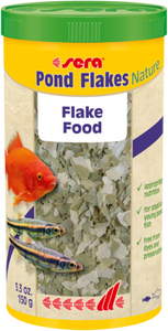 Sera Pond Flakes Nature 560g, The flake food for smaller pond fish. Sera Pond Flakes Nature 560g, The flake food for smaller pond fish.