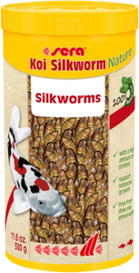 Sera Silkworms Nature 330g, 100% silkworms as a natural treat for Koi and Goldfish. Sera Silkworms Nature 330g, 100% silkworms as a natural treat for Koi and Goldfish.