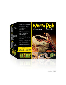 Front of Exo Terra Mealworm Dish - No Escape Feeder