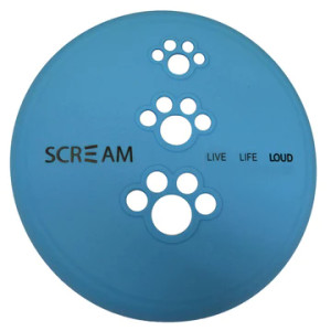 Scream Silicone Pet Flyer Blue - Large 23cm