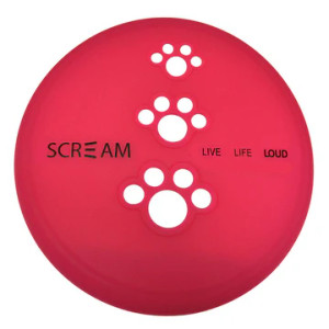 Scream Silicone Pet Flyer Pink - Small 18cm Scream Silicone Pet Flyer Pink - Small 18cm