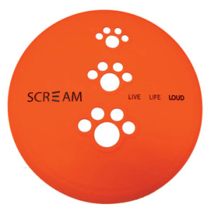 Scream Silicone Pet Flyer Orange - Large 23cm Scream Silicone Pet Flyer Orange - Large 23cm