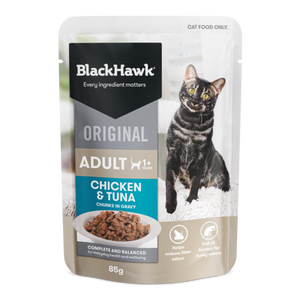Black Hawk Chicken & Tuna Wet Adult Cat Food 85g Black Hawk Chicken & Tuna Wet Adult Cat Food 85g
