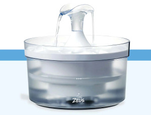Zeus Fresh & Clear Fountain with Waterfall Spout 1.5l Zeus Fresh & Clear Fountain with Waterfall Spout 1.5l
