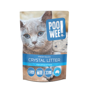 PooWee Cat Litter Fresh Crystals 2KG PooWee Cat Litter Fresh Crystals 2KG