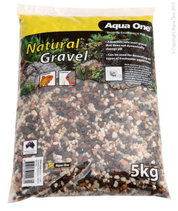 Aqua One Natural Gravel Australian Multi Brown 4-6mm Mix 5kg Aqua One Natural Gravel Australian Multi Brown 4-6mm Mix 5kg