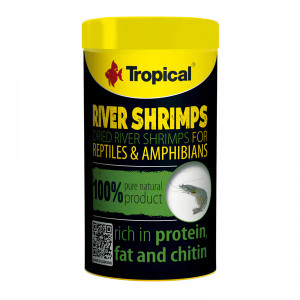Front of Tropical River Shrimps - Natural Dried Shrimp ml (40g) Tub