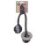 Front of Pet One Dog Toy Braided Tug Duo with Glow in hte Dark Ring in Grey