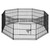 Pet One Puppy Pen - Black X8 Panels 61L X 107H Cm Pet One Puppy Pen - Black X8 Panels 61L X 107H Cm