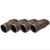 Pleco Ceramics 4pc Pleco Cave Kit, Natural Log