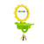 Avian Care Flower Mirror With Beads Cup and Perch