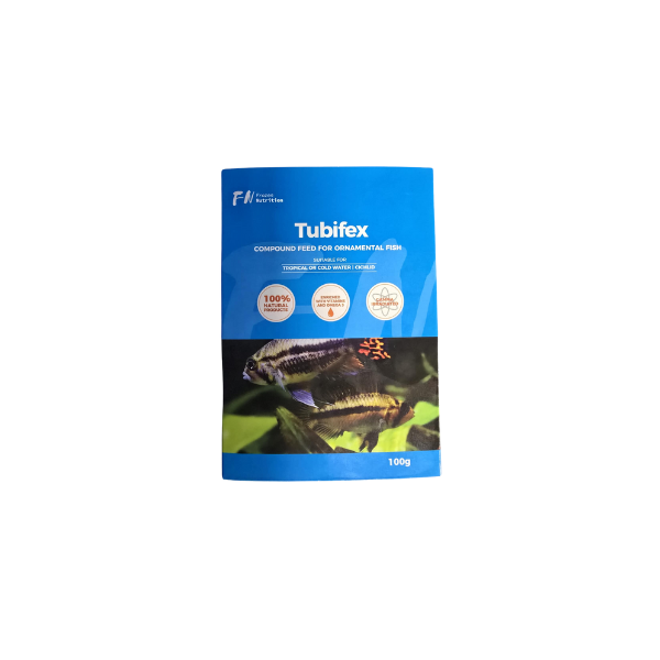 Front of Frozen Nutrition Tubifex Packet