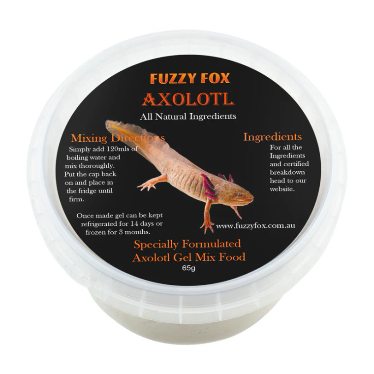 Fuzzy Fox Axolotl Gel Food 65G