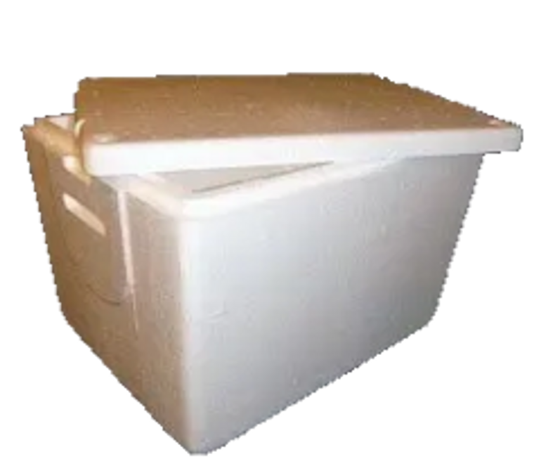 Polybox for shipping and transporting your tropical fish home.