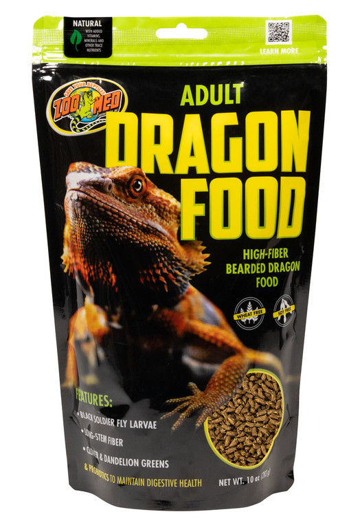 Front of Zoo Med Natural Bearded Dragon Food with Probiotics - Adult Pouch