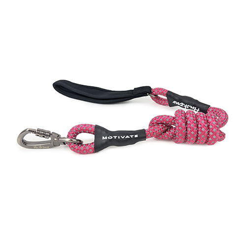 Huskimo Motivate Lead - Uluru, The lead is made from nylon rope that is intertwined with reflective thread for visibility during low light levels and features a padded handle for comfort.