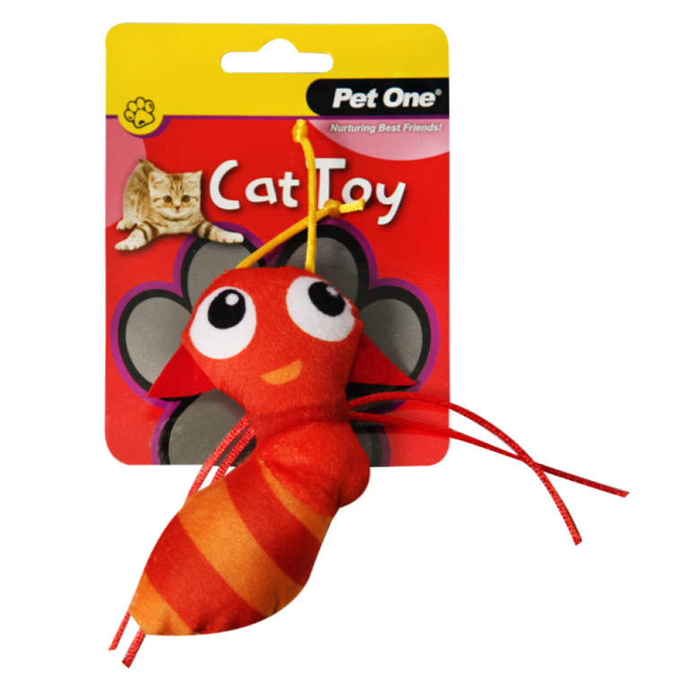 Pet One Cat Toy Red Ant with string, Interactive toys can offer a fun distraction and help ease boredom or restlessness