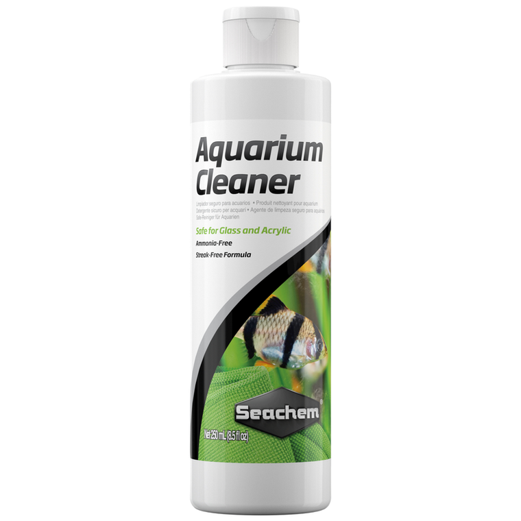 Seachem Aquarium Cleaner 250ml, Seachem Aquarium Cleaner is a multi-surface cleaner for use on the exterior of glass or acrylic surfaces of aquariums as well as other surfaces.