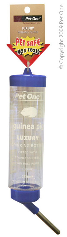 Pet One Deluxe Drinking Bottle - Clear 250ml