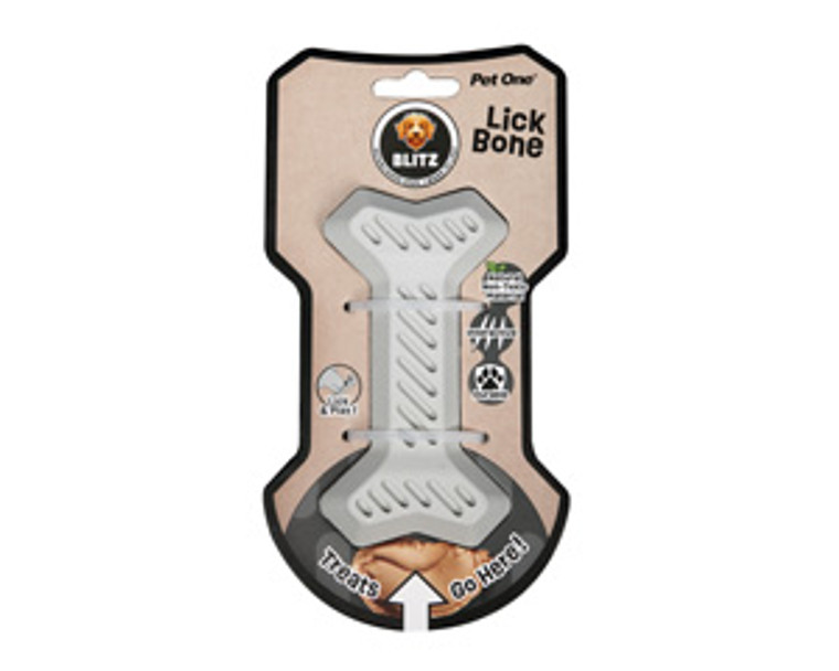 Pet One Blitz Medium Rubber Lick Bone