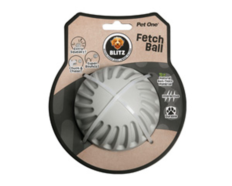 Pet One Blitz Large Rubber Fetch Ball