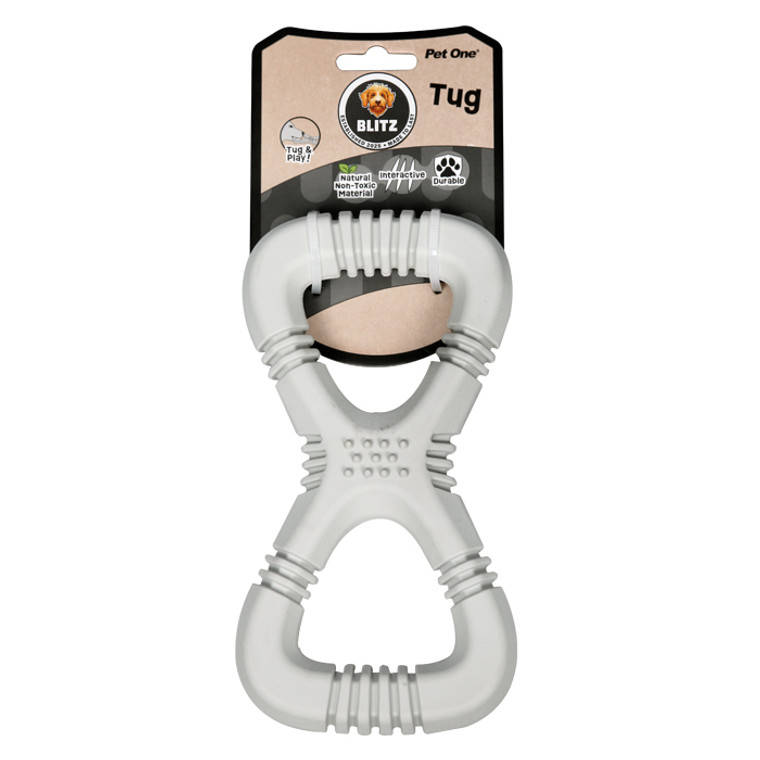 Pet One Blitz Rubber Tug, Designed to challenge, made to last, and perfect for play.