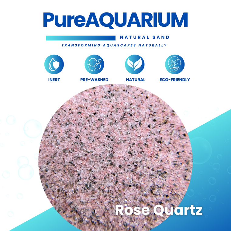 PureAquarium Natural Sand - Rose Quartz - 5kg