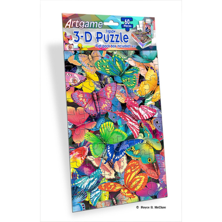 Artgame 3D Jigsaw Puzzle - Butterfly | 60 Pieces