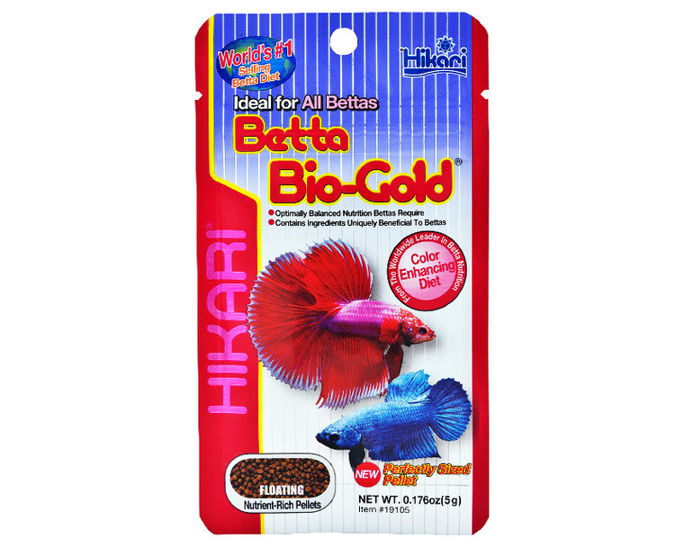 Front of Hikari Betta Bio-Gold Pouch