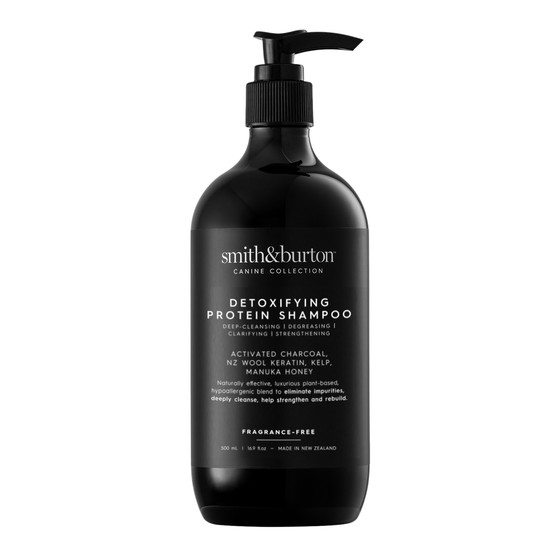 Front of Smith&Burton Detoxifying Protein Shampoo Bottle