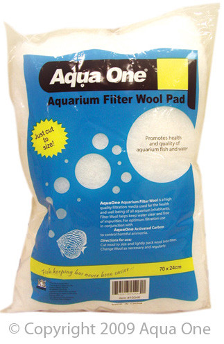 Front of Aqua One Filter Wool bag Coarse 70x24cm