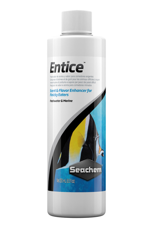 Front of Seachem Entice - 250ml Bottle